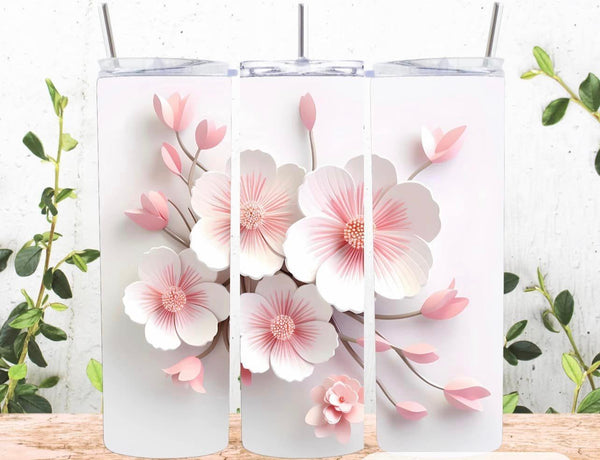 3D Beautiful Cherry BLossoms Tumbler